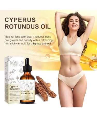 Natural Cyperus Rotundus Oil for Hair Reduction | Slows Unwanted Body Hair Growth on Face Arms Bikini Line | Balances Skin Tone & Moisturizes | 100% Pure All Skin Types | 2.02 Fl Oz 2.02 Fl Oz (Pack of 1) - Buy Online on GoSupps.com