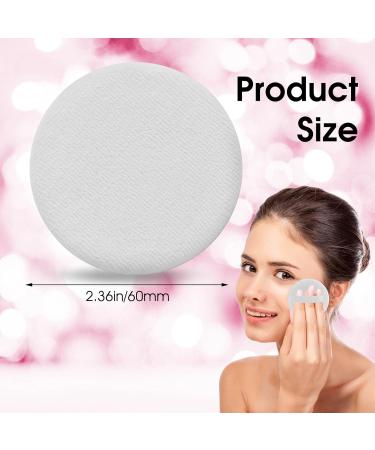 Sibba 12 Pieces Loose Powder Puff 2.36 Inch Round Makeup Puff for Powder Foundation Velour Powder Puff with Strap for Loose Powder Mineral Powder Body Powder Wet Dry Makeup Tool White - Buy Online on GoSupps.com