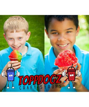 TOPPDOGZ Slush Snow Cone Syrup 1 Litre Blue Raspberry slushie slushy Blue Raspberry 1 l (Pack of 1) - Buy Online on GoSupps.com