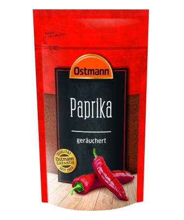 Ostmann Paprika Sweet Smoking in the re -lockable 250 g of stand bags - paprika powder with fine sharpness ground and for meat potato & vegetable dishes. - Buy Online on GoSupps.com