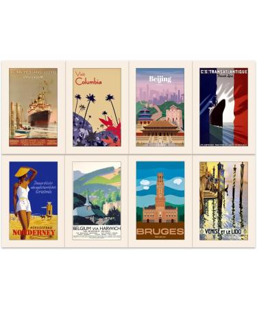 Shop Bear and Bee 40 Vintage Travel Postcards - Multipack Set 1 | Unique Gifts from Popular Destinations | International Shipping Available - Buy Online on GoSupps.com