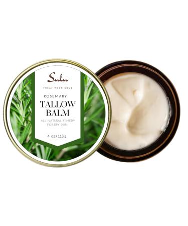 SULU ORGANICS Natural Whipped Tallow Balm - Grassfed Beef Tallow Moisturizer for Face & Body (Vanilla 4 oz) - International Shipping Available - Buy Online on GoSupps.com