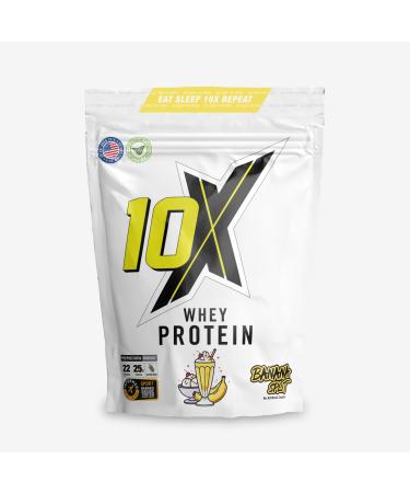 10X Athletic Whey Protein Low Calorie High Protein Vegetarian Informed Sport Different Flavors 700g-750g (Banana Split)