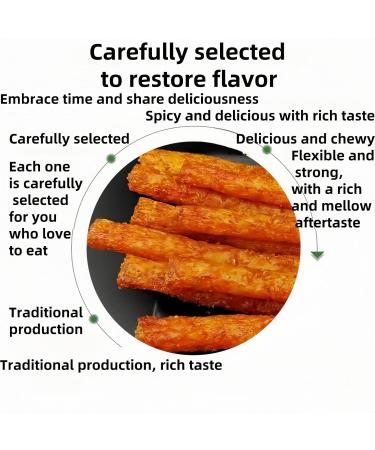 MKSDDF - Handmade Spicy Strips Chinese Snacks Spicy Sticks Spicy Snacks Handmade Chinese Spicy Strips Asian Snacks 10 Packs of 330g - Buy Online on GoSupps.com