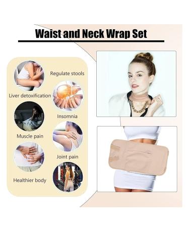 Organic Diacinus Oil Casting Packs for Liver Detox - Reusable Waist & Neck Wraps | Thyroid Support | Dirt-Free & Washable - Buy Online on GoSupps.com