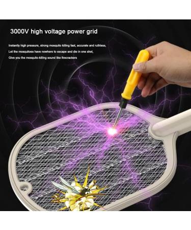 Electric Mosquito Killer Electric Mosquito Swatter 2 in 1 Summer Fly Swatter Trap Flies Insect Killer Pest Control Dark Green - Buy Online on GoSupps.com