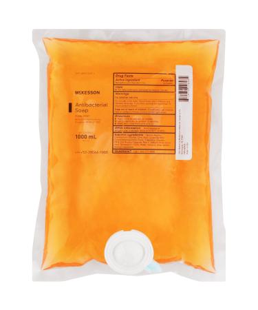 McKesson Antibacterial Liquid Hand Soap, 1000 mL Pack of 1 Refill Bag, Clean Scent Fresh 33.81 Fl Oz (Pack of 1)