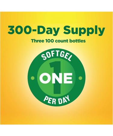 Nature Made Vitamin E 180 mg (400 IU) dl-Alpha Dietary Supplement for Antioxidant Support 100 Softgels (Pack of 3) - Buy Online on GoSupps.com