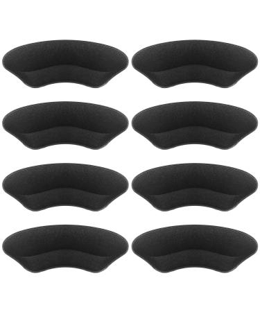 Makryn Premium Heel Pads Inserts Grips Liner for Men Women,Back of Heel Protectors Cushions Prevent Too Big Shoe from Heel Slipping,Blisters,Filler for Loose Shoe Fit-4Pairs (Black)