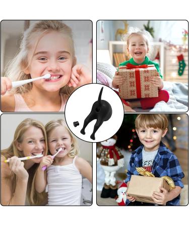 Black Kalzender Dog Po Toothpaste Lid - Funny Pooping Dog Toothpaste Topper Gift for Kids & Adults - Buy Online on GoSupps.com