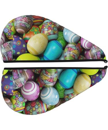 Quick-Dry Hair Towel Wrap | Button Towel Turban for Effortless Hair Drying - Easter Egg1 - Buy Online on GoSupps.com