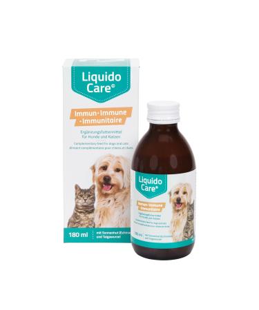 LiquidoCare Immun supports immune system strengthening in cats and dogs supplementary feed tonic 180ml with dosing cap - Buy Online on GoSupps.com