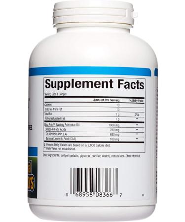 Natural Factors OmegaFactors Ultra Prim Evening Primrose Oil 1000 mg - 240 Softgels for Women's Health - Buy Online on GoSupps.com
