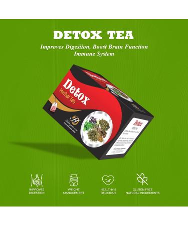 HERBOGANIC Herbal Tea - 20 Tea bags - Detox - Buy Online on GoSupps.com