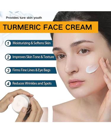 Turmeric Vitamin C Face Cream Turmeric Face Cream Vitamin C Face Moisturiser Brightening Face Cream For Moisturiser to Nourish Skin Smooth Lines & Boost Glow Day And Night For All Skin Types - Buy Online on GoSupps.com