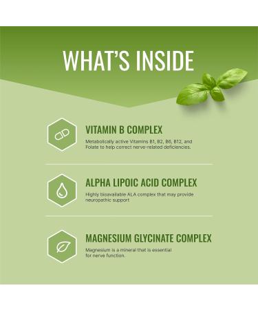Approved Science Nervprin - Premium Nerve Support with Benfotiamine B12 & R-Alpha-Lipoic Acid - USA Made - 60 Capsules - Buy Online on GoSupps.com