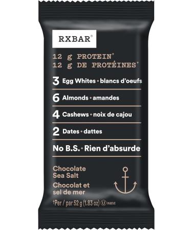 RXBAR Protein Bar Chocolate Sea Salt + Peanut Butter Chocolate Protein Bars (Pack of 24) Bar + Whole Food Protein Bar - Buy Online on GoSupps.com