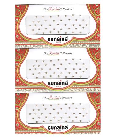 Bridal Golden Stone Bindi for Women - SANKALP CREATION | International Shipping Available - Buy Online on GoSupps.com