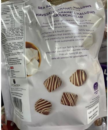 j.charles sea salt caramels mallows with white chocolate 500g - Buy Online on GoSupps.com