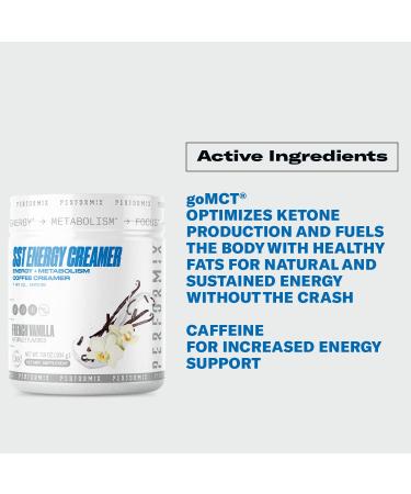 Performix SST Energy Coffee Creamer French Vanilla - Boost Energy, Focus, and Metabolism - MCT Oil and Caffeine Infused - Sustained Energy with No Crash - Buy Online on GoSupps.com