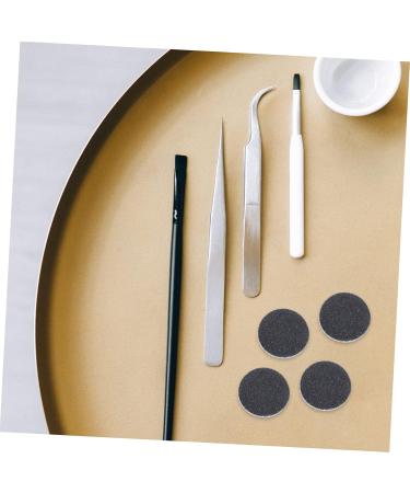 FRCOLOR 1 Grinder Frosted Sheet pedicure exfoliating sandpaper nail trimmer replacement pads drill bit replacement sandpaper discs round sanding discs suite Volcano Grinding replaceable 2.5x2.5cm Black - Buy Online on GoSupps.com