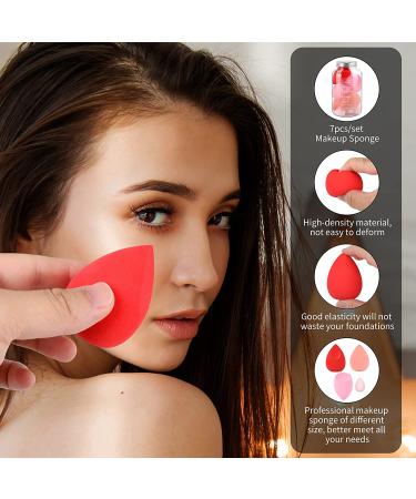 Beauty Blender Sponge Set-7pcs, Multi-colored Makeup Sponges for Foundation - Buy Online on GoSupps.com