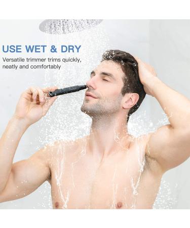 Lithium Ear and Nose Hair Trimmer Clipper - USB Rechargeable Professional Eyebrow Trimmer for Men & Women | Smart Cleaning System, Waterproof & Painless Facial Hair Remover - Buy Online on GoSupps.com