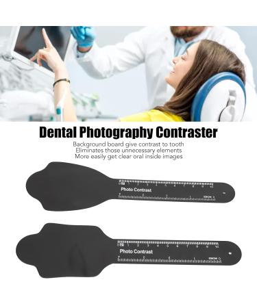 Buy 2PCs Intraoral Photo Contrast for Dental Plate - Orthodontic Photocontrast with Long Grip & Scale - Ideal for Background Photography - Buy Online on GoSupps.com
