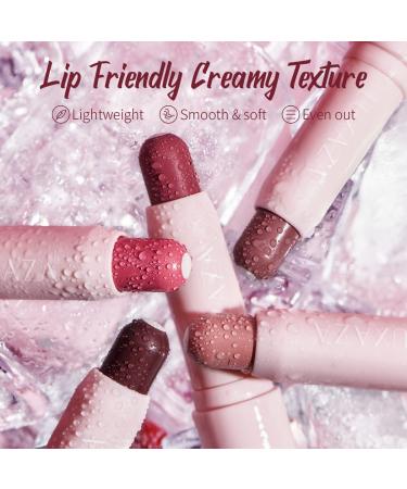 LUXAZA 2PCS Tinted Lip Balm Chapstick Duo - Natural Semi-Gloss Finish Hydrating Lipstick for Girls & Women - Rose-In-Love/Nude-Pink Shades - Buy Online on GoSupps.com