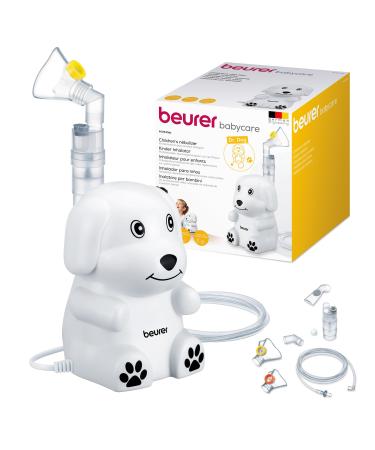 Beurer IH 24 Kids inhalator with child -friendly design for the negation of liquid medication from 6 months high cowlings and short inhalation time silicone mask for sensitive skin from the 6th month of life