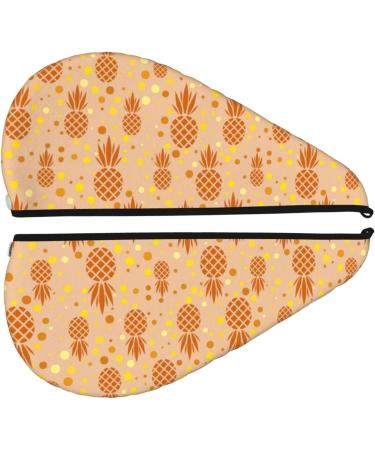 Super Absorbent Pineapple Microfiber Hair Towel Wrap for Women | Quick Dry Coral Velvet for Long Curly & Thick Hair - Buy Online on GoSupps.com