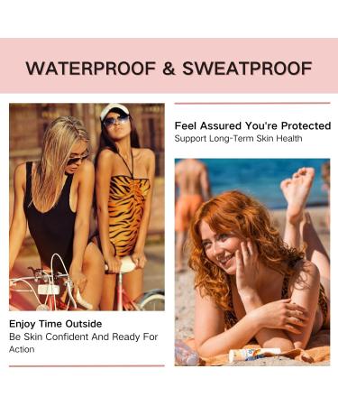 Face Sun Cream SPF 50 Moisturiser Face Sunscreen Invisible Fluid Suncream PA +++ Highly Water & Sweat Resistant Long Lasting UVA & UVB Protection For Up To 12.5 H Sunscreen For Acne Prone Skin - Buy Online on GoSupps.com