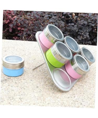 Zerodeko Mixing Bottle 6pcs Dispenser Container Seasoning Bottles Steel Bottle Spice Cans Spice Jar Stainless Steel Set 6.3*6.3CM As Shown - Buy Online on GoSupps.com