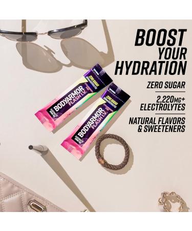 BODYARMOR Flash IV Electrolyte Packets Strawberry Kiwi - Zero Sugar Drink Mix Single Serve Packs Coconut Water Powder (6 Count) Strawberry Kiwi 1.5 Ounce (Pack of 1) - Buy Online on GoSupps.com