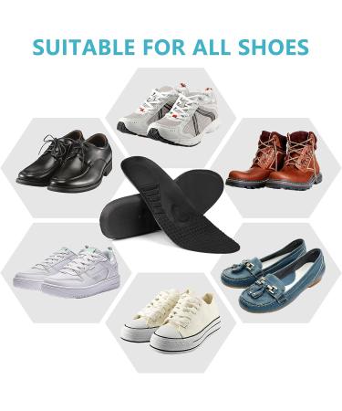 BOOT BLACK Women's Arch Support Insoles - Relief for Flat Feet & Foot Pain (Size 6-6.5) - Buy Online on GoSupps.com