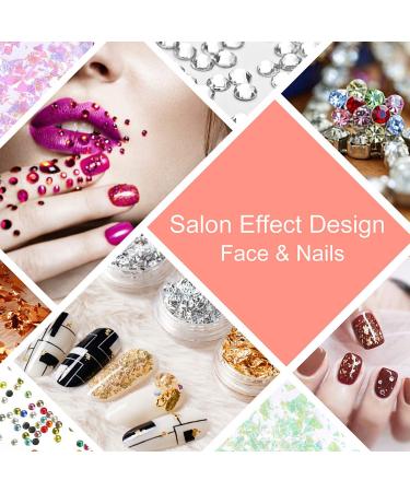Subay Professional Nail Art Rhinestones Kit with Foils, Flakes, Gems, and Tools - Buy Online on GoSupps.com