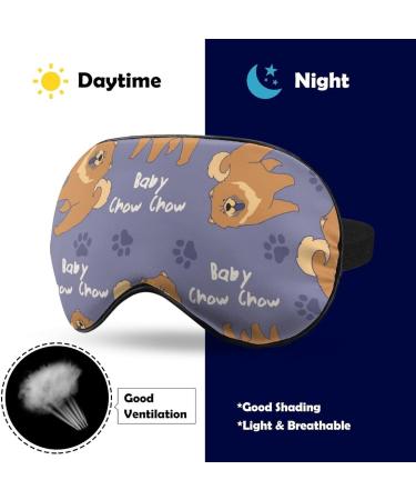 Chow Chow Sleep Mask - Adjustable Eye Cover for Sleeping and Travel - Light Blocking Blindfold for Men and Women - Buy Online on GoSupps.com