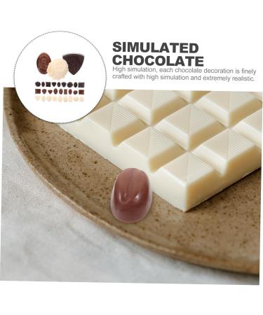 SAFIGLE 30pcs Small Chocolate Model Small Chocolate Decor Multi-function Chocolate Model Chocolate Bar Maker Decorative Fake Chocolate Desktop Chocolate Model Window Pvc Ornaments - Buy Online on GoSupps.com