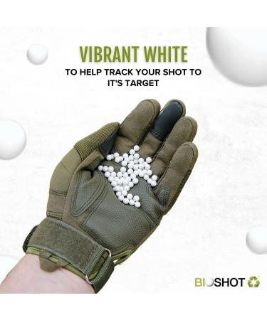 Bioshot Biodegradable Airsoft BBS .45g Super Slick Polish - 2300 Rounds White | Sniper Weight Seamless Competition Grade for 6mm Airsoft Guns - Buy Online on GoSupps.com