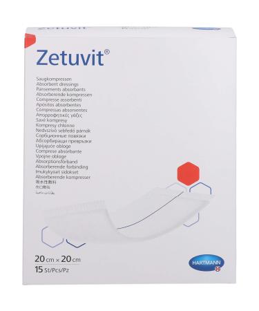 ZETUVIT absorbent compress sterile 20x20 cm 15 pcs