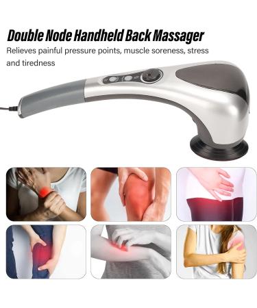 Handheld Back Massager - Comfortable Double Node Shiatsu Massager for Deep Tissue Relief | Perfect for Shoulders Legs & Feet | International Shipping Available - Buy Online on GoSupps.com