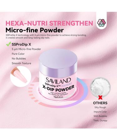 Saviland Dip Powder Nail Kit: 6 Classic Colors Nail Dip Powder with Vitamin Castor Oil Dip Base & Top Coat Activator Keratin Nail Dip Powder Starter Kit for French Nail Art Manicure Salon - Buy Online on GoSupps.com