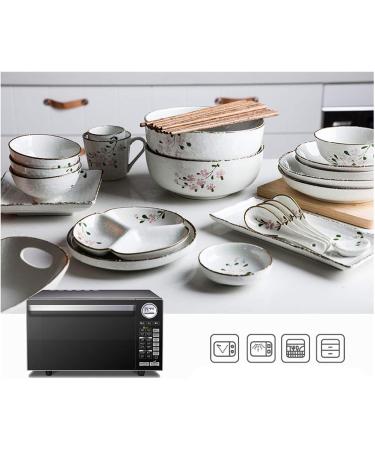 Dinner Plates Ceramic Dinner Plate Sets 13-Piece Kitchen Dinnerware Set Service for 2 Hand-Painted Cherry Blossom Premium Quality Porcelain Plates Set Plates Kitchenware - Buy Online on GoSupps.com