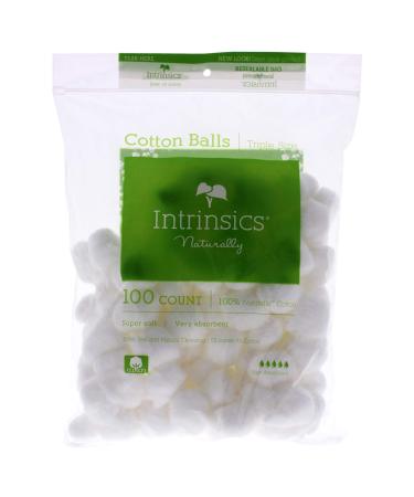 Intrinsics Triple-Sized Organic Cotton Balls Unisex Cotton 100 Pc