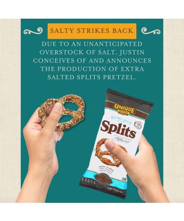 Extra Salt Splits Pretzels - Homestyle Baked, Certified OU Kosher, Non-GMO, No Artificial Flavor - 11 oz Bags (Pack of 12) - Buy Online on GoSupps.com