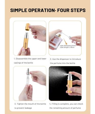 BELEVO Travel Perfume Atomiser Refillable 3 Pcs Perfume Travel Bottle For Toiletries 5 Ml Refillable Perfume Bottle Mini Spray Bottle Suitable For Men And Women Travel Essentials Blue - Buy Online on GoSupps.com