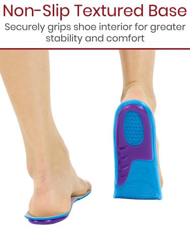 Envelop Gel Insoles for Men - Cushioned Shoe Inserts for Comfort & Support - Ideal for Walking, Running, Hiking - Arch Support & Plantar Fasciitis Relief - Large Size (Pack of 2) - Buy Online on GoSupps.com