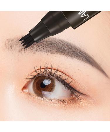 Cohbskj Glowly Secret Eyebrow Pen Unique Quad Eyebrow Pencil Quad Forked Liquid Eyebrow Pencil Long-Lasting Waterproof Microblading Eyebrow Pen (1PCS-B) - Buy Online on GoSupps.com