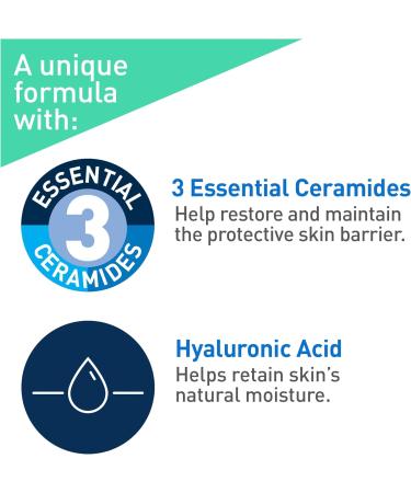 CeraVe EYE CREAM with Hyaluronic Acid + CeraVe FOAMING Face Cleanser for Makeup Removal & Skin Hydration Eye cream + Foaming Facial Cleanser - Buy Online on GoSupps.com