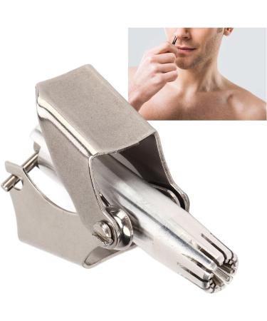 Premium Stainless Steel Nasal Hair Trimmer - Manual Battery-Free Washable with 360 Rotating Cutter for Efficient Ear & Nose Hair Removal - Buy Online on GoSupps.com